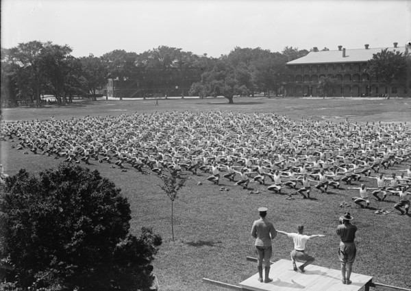 Military Training, 1917 or 1918. Creator: Harris & Ewing.