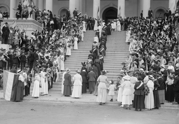 Woman Suffrage at Capitol, 1917. Creator: Harris & Ewing.