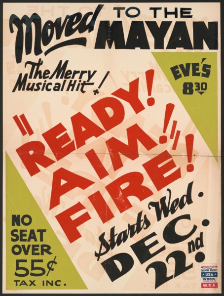 Ready! Aim! Fire!, Los Angeles, [193-]. Creator: Unknown.