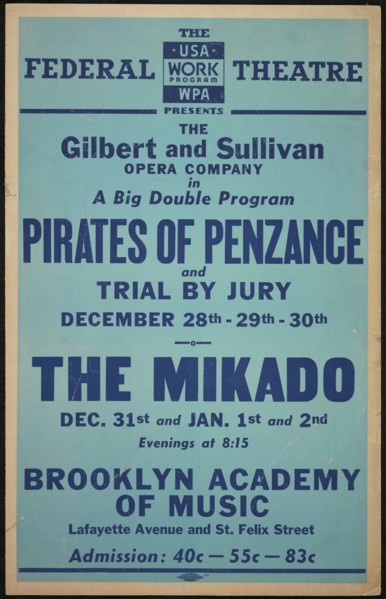 Pirates of Penzance, New York, [1930s]. Creator: Unknown.