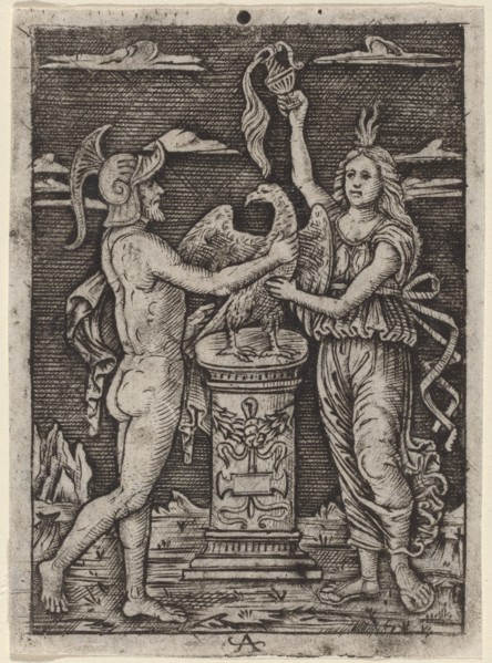 Consecration of an Eagle, c. 1500/1525. Creator: Unknown.