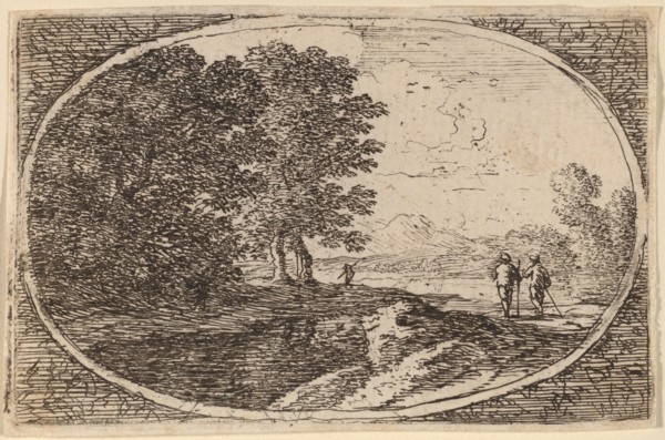 Three Men Carrying Staffs. Creator: Herman van Swanevelt.