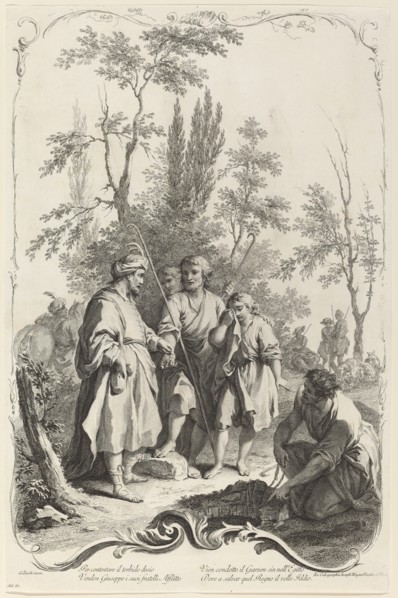 Joseph and His Brothers, c. 1745. Creator: Joseph Wagner.