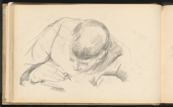 The Artist's Son Writing, c. 1887. Creator: Paul Cezanne.