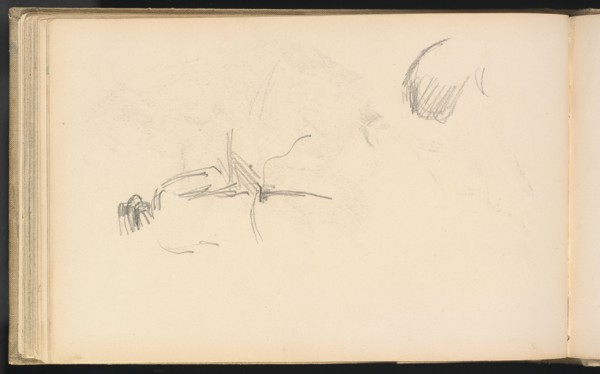 A Man seen from Behind, 1880/1883. Creator: Paul Cezanne.