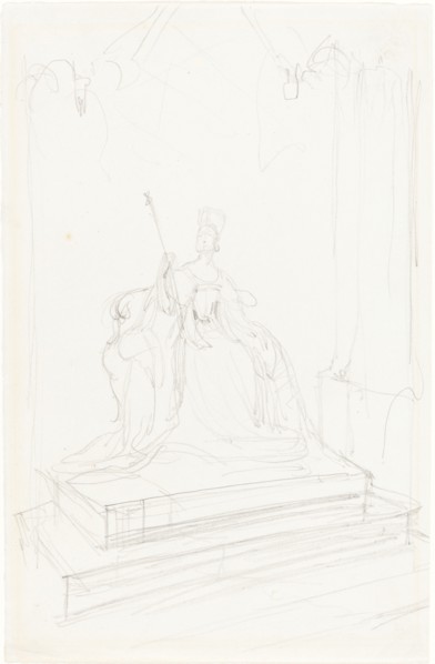 Study for "Queen Victoria", 1838. Creator: George Hayter.