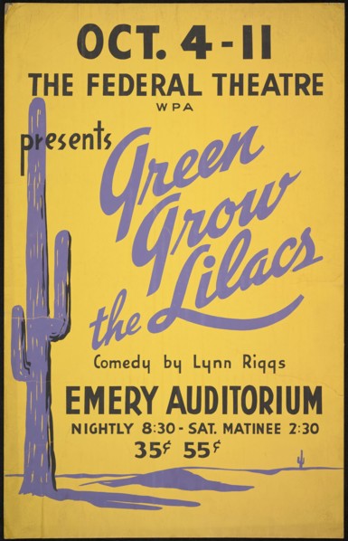 Green Grow the Lilacs, Cincinnati, 1937. Creator: Unknown.