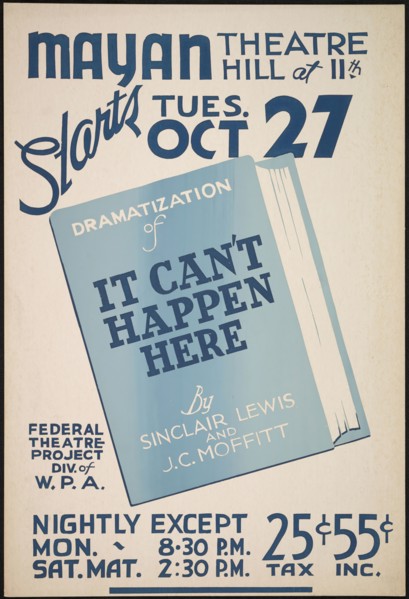 It Can't Happen Here, Los Angeles, 1936. Creator: Unknown.