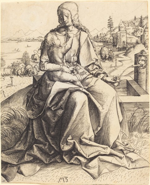 Madonna and Child at a Fountain, 1501. Creator: Master MZ.