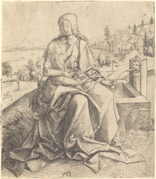 Madonna and Child at a Fountain, 1501. Creator: Master MZ.