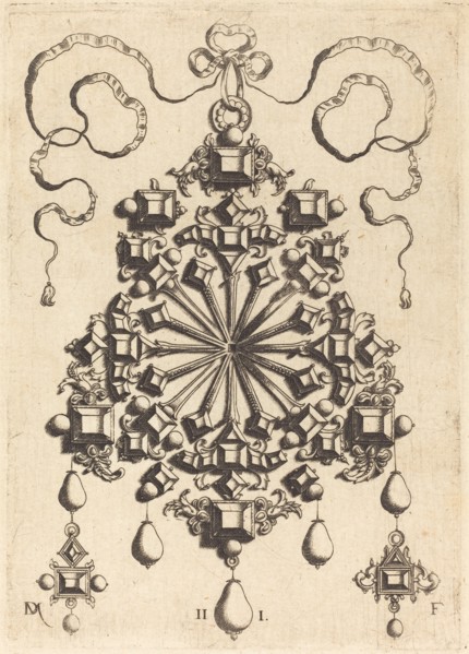 Large Pendant with Star at Centre. Creator: Daniel Mignot.