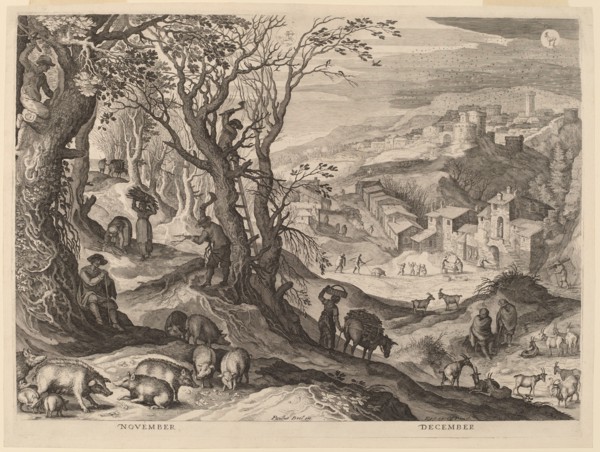 November and December, 1615. Creator: Aegidius Sadeler II.