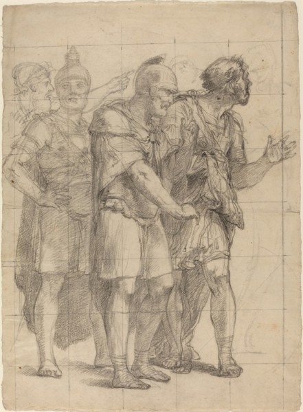 Four Standing Warriors, c. 1820. Creator: Pietro Fancelli.
