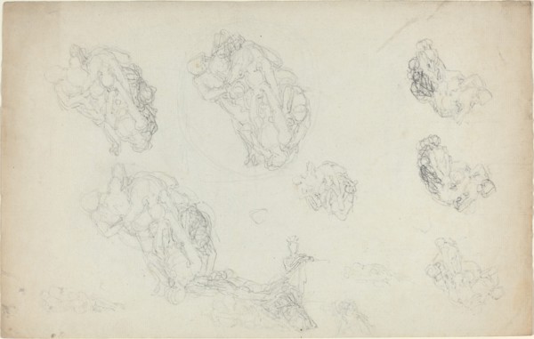 Sheet of Studies [recto and verso]. Creator: John Flaxman.