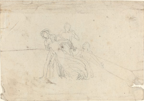 Sheet of Studies [recto and verso]. Creator: John Flaxman.