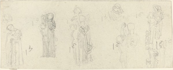 Sheet of Studies [recto and verso]. Creator: John Flaxman.