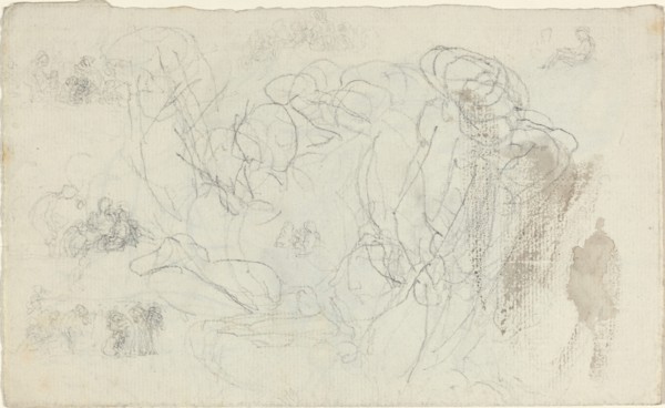 Sheet of Studies [recto and verso]. Creator: John Flaxman.