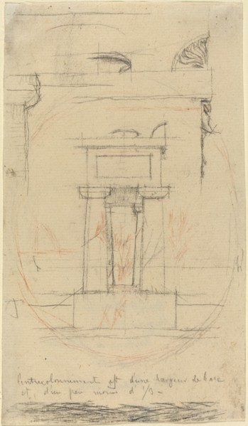 Moliere's Tomb, probably c. 1854. Creator: Charles Meryon.