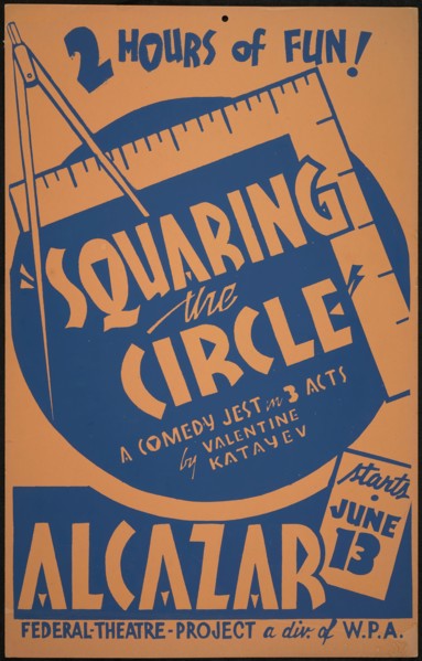 Squaring the Circle, San Francisco, 1937. Creator: Unknown.