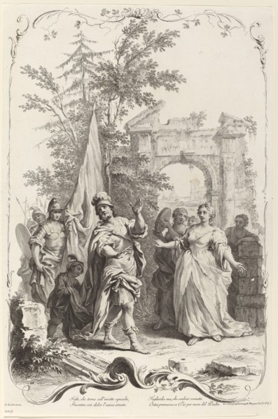Jephthah and His Daughter, c. 1745. Creator: Joseph Wagner.