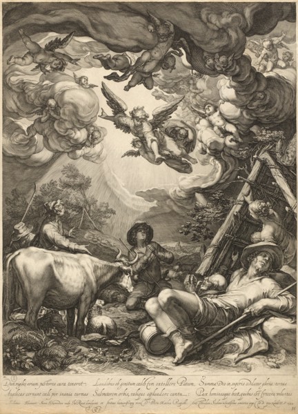 Annunciation to the Shepherds, 1599. Creator: Jan Saenredam.