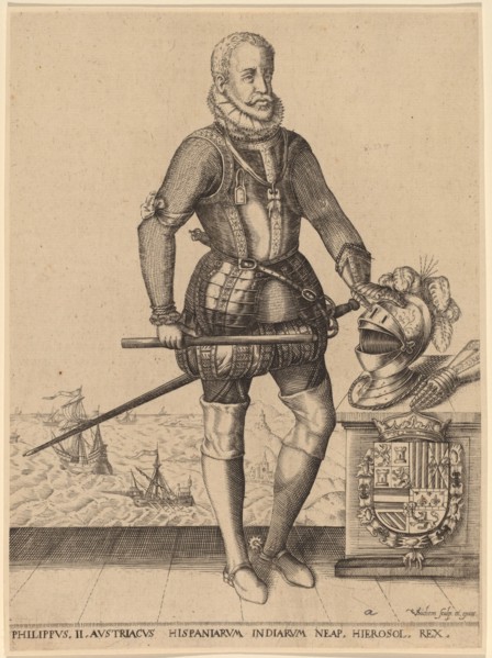Philip II, King of Spain. Creator: Christoffel van Sichem I.