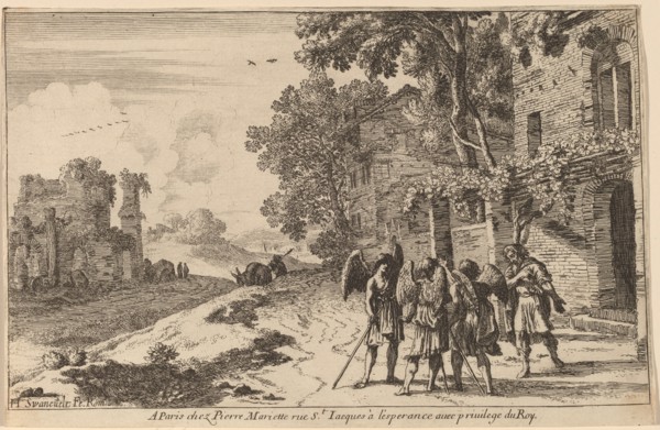 Abraham and the Three Angels. Creator: Herman van Swanevelt.