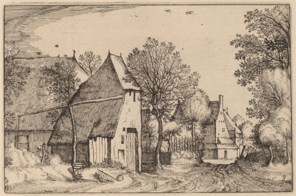 Village Road, published 1612. Creator: Claes Jansz Visscher.