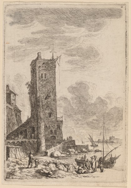 Harbor at Livorno, c. 1764. Creator: Franz Edmund Weirotter.