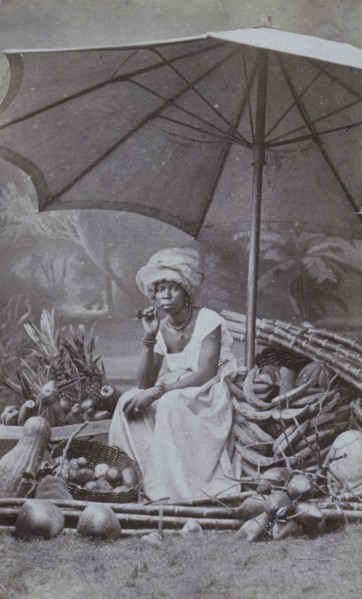 Market woman, Brazil, 1870-1878. Creator: Henschel & Benque.