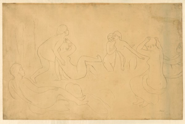 Bathers in a Forest, 1895/97. Creator: Pierre-Auguste Renoir.