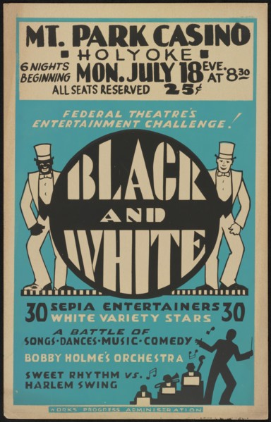 Black and White Revue, Holyoke, MA, [193-]. Creator: Unknown.