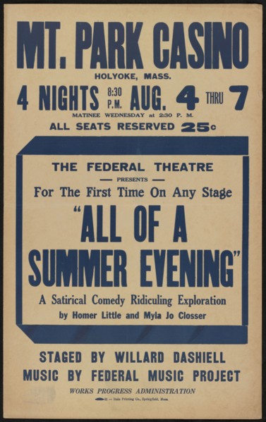 All of a Summer Evening, Holyoke, MA, 1937. Creator: Unknown.