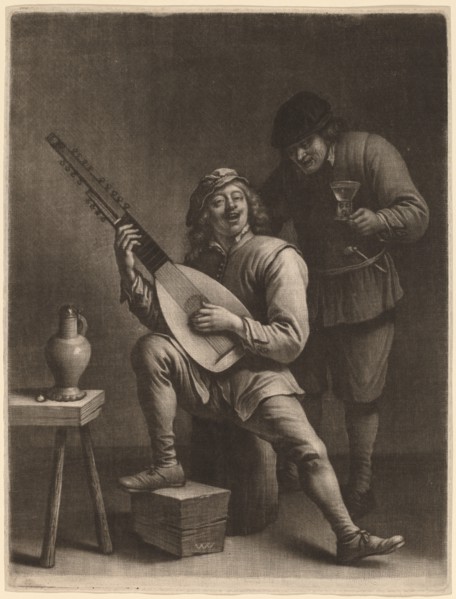 The Lute Player and the Drinker. Creator: Wallerant Vaillant.