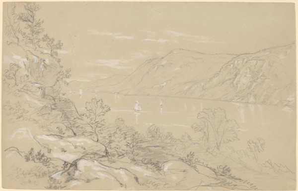 North from Storm King, 1850s. Creator: John William Casilear.