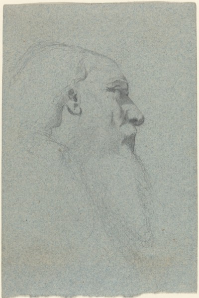Head of a Bearded Man, Looking Right. Creator: Alexandre Bida.