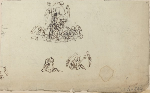 Study of Neptune and Sea Creatures (?). Creator: John Flaxman.