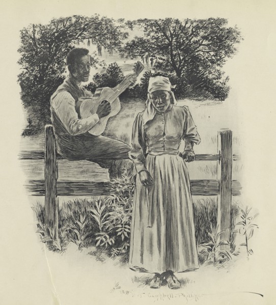 Just a song at twilight, 1899. Creator: Jay Campbell Phillips.