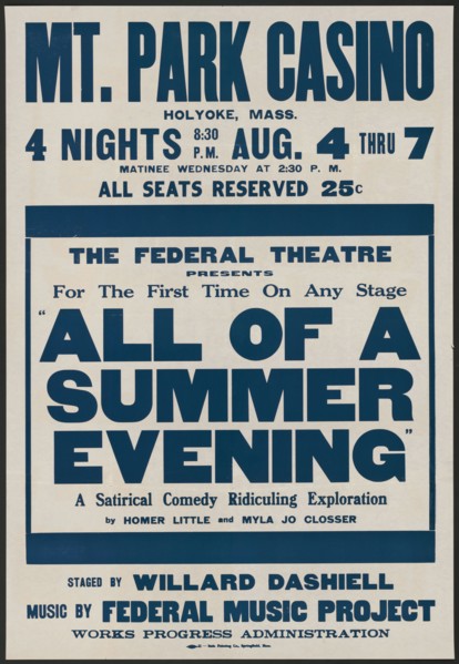 All of a Summer Evening, Holyoke, MA, [193-]. Creator: Unknown.