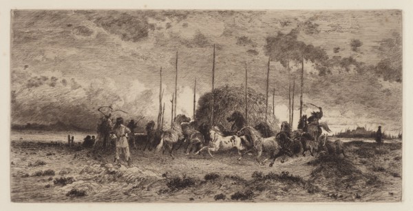 Harvest at San Juan, New Mexico, c. 1883. Creator: Peter Moran.