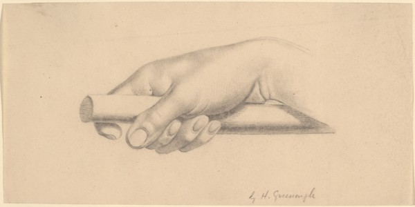 Right Hand Holding Short Rod, 1847. Creator: Horatio Greenough.