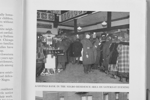 A savings bank in Negro residence area, 1922. Creator: Unknown.