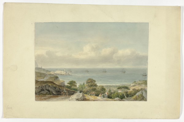 Mediterranean Seascape with Port, n.d. Creator: Nicholas Pocock.