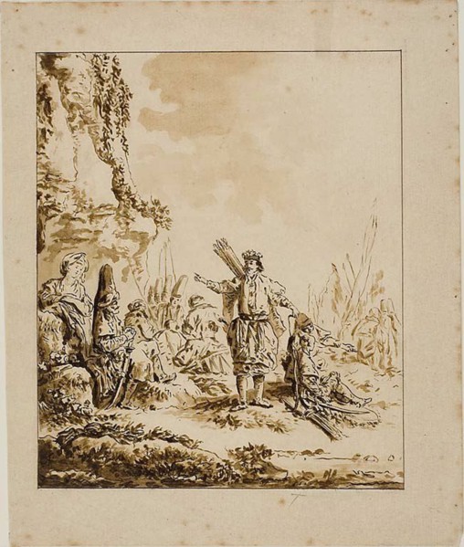 Copy of Halte de Calmouks, c. 1772. Creator: John Kirby Baldrey.