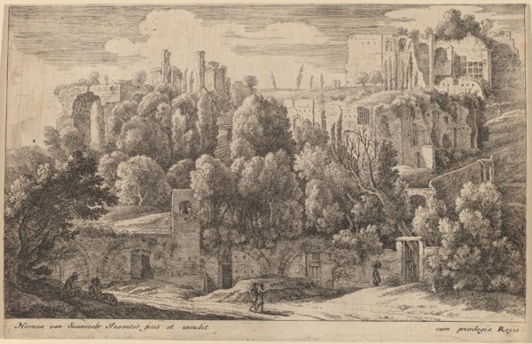 Antique Ruins of an Amphitheatre. Creator: Herman van Swanevelt.