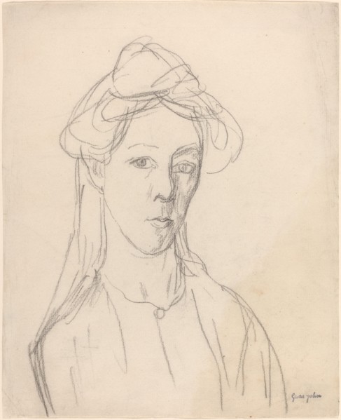 Self-Portrait, probably 1907/1909. Creator: Gwendolen Mary John.