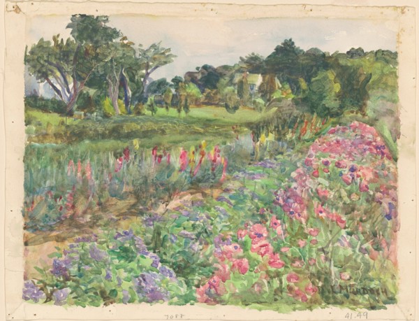 Parmelee Estate in Bloom, c. 1920. Creator: Dora Louise Murdoch.