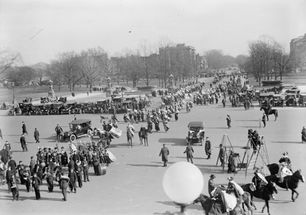 Woman Suffrage - March On Capitol, 1916. Creator: Harris & Ewing.