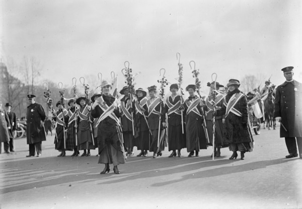 Woman Suffrage - March On Capitol, 1916. Creator: Harris & Ewing.