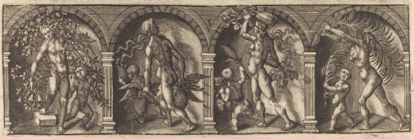 Les divers pourtraicts et figures V, c. 1600. Creator: Master AD.